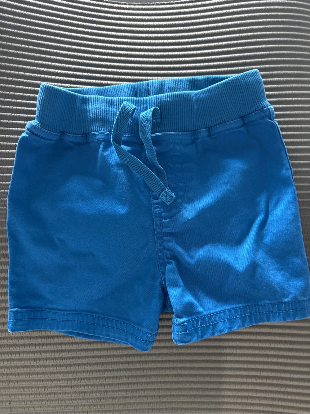 Hanna Andersson Bright Blue Cotton Drawstring Shorts